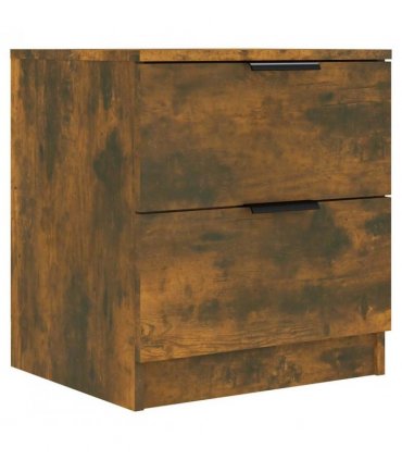 vidaXL Bedside Cabinets 2 pcs Smoked Oak Engineered Wood