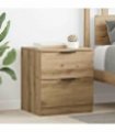 vidaXL Bedside Cabinet with Drawer 2 pcs Artisan Oak 45 x 39 x 50cm