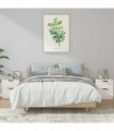 vidaXL Bedside Cabinets 2 pcs White Engineered Wood