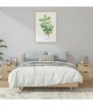 vidaXL Bedside Cabinets 2 pcs Sonoma Oak Engineered Wood