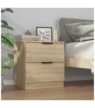 vidaXL Bedside Cabinets 2 pcs Sonoma Oak Engineered Wood