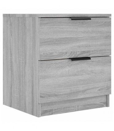 vidaXL Bedside Cabinets 2 pcs Grey Sonoma Engineered Wood