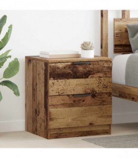 vidaXL Bedside Cabinet 2 pcs Old Wood 45 x 39 x 50cm Engineered Wood
