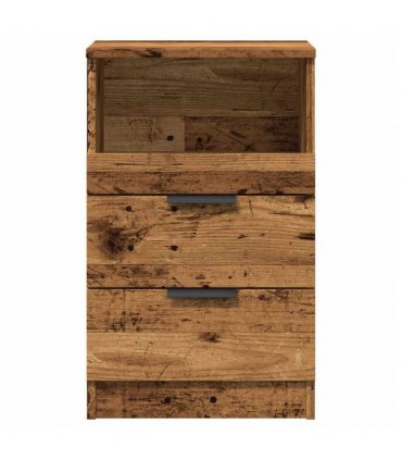 vidaXL Bedside Cabinets 2 pcs Old Wood 40x36x65 cm Engineered Wood