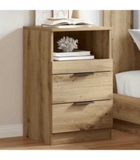 vidaXL Bedside Cabinet Artisan Oak 40x36x65 cm Engineered Wood