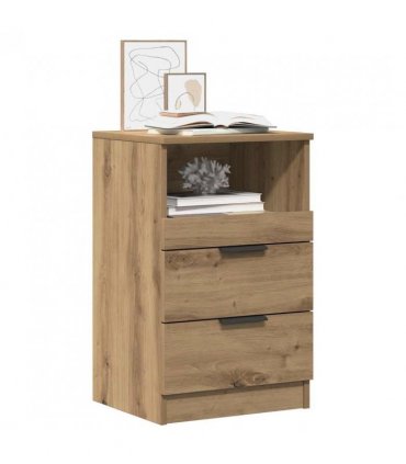 vidaXL Bedside Cabinet Artisan Oak 40x36x65 cm Engineered Wood