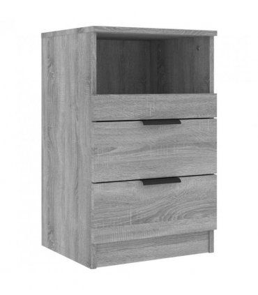 vidaXL Bedside Cabinet Grey Sonoma Engineered Wood