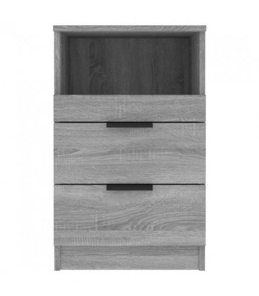 vidaXL Bedside Cabinet Grey Sonoma Engineered Wood