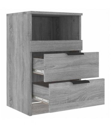 vidaXL Bedside Cabinet Grey Sonoma Engineered Wood