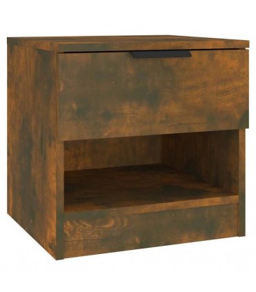 vidaXL Bedside Cabinet Smoked Oak Engineered Wood