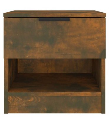 vidaXL Bedside Cabinet Smoked Oak Engineered Wood