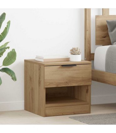 vidaXL Bed Cabinet 2 pcs Artisan Oak 40 x 39 x 40cm Engineered Wood — V0672029757