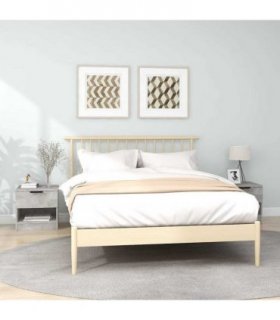 vidaXL Bedside Cabinets 2 pcs Concrete Grey Engineered Wood — V0672029759