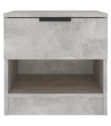 vidaXL Bedside Cabinets 2 pcs Concrete Grey Engineered Wood — V0672029759