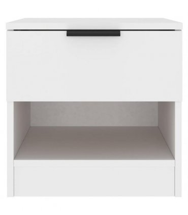 vidaXL Bedside Cabinets 2 pcs White Engineered Wood — V0672029760