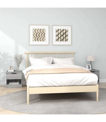 vidaXL Bedside Cabinets 2 pcs Grey Sonoma Engineered Wood — V0672029763