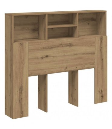vidaXL Headboard Cabinet Artisian Oak 120x19x103.5 cm Engineered Wood — Colour: artisan oak, Size: 120 x 19 x 103.5 cm