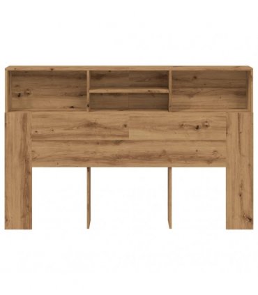 vidaXL Headboard Cabinet Artisan Oak 180x19x103.5 cm Engineered Wood — Size: 180 x 19 x 103.5 cm