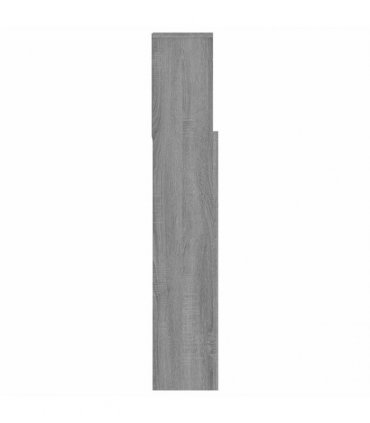 vidaXL Headboard Cabinet Grey Sonoma 180x19x103.5 cm — Size: 180 x 19 x 103.5 cm