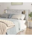 vidaXL Headboard Cabinet White 200x19x103.5 cm — Size: 200 x 19 x 103.5 cm