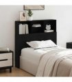 vidaXL Headboard Cabinet Black Oak 100 x 19 x 103.5 cm Engineered Wood