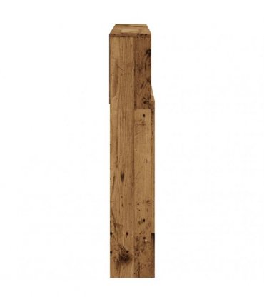 vidaXL Headboard Cabinet Old Wood 120x19x103.5 cm Engineered Wood — Size: 120 x 19 x 103.5 cm