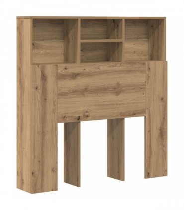 vidaXL Headboard Cabinet with Shelf Artisan Oak 100 x 19 x 103.5 cm