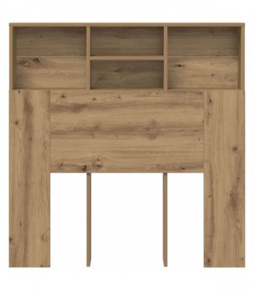 vidaXL Headboard Cabinet with Shelf Artisan Oak 100 x 19 x 103.5 cm