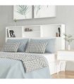 vidaXL Headboard Cabinet White 160x19x103.5 cm — Size: 160 x 19 x 103.5 cm