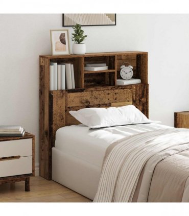vidaXL Headboard Cabinet Old Wood 100 x 19 x 103.5 cm Engineered Wood