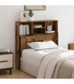 vidaXL Headboard Cabinet Old Wood 100 x 19 x 103.5 cm Engineered Wood