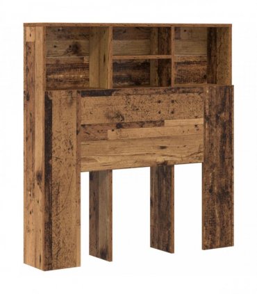 vidaXL Headboard Cabinet Old Wood 100 x 19 x 103.5 cm Engineered Wood