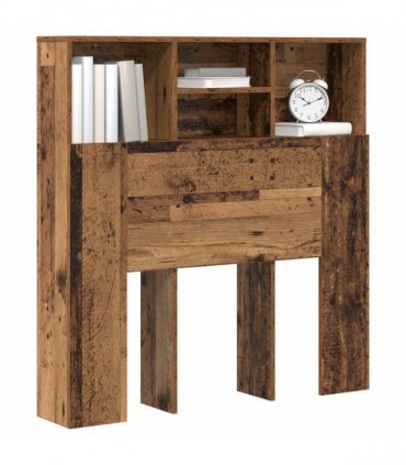 vidaXL Headboard Cabinet Old Wood 100 x 19 x 103.5 cm Engineered Wood