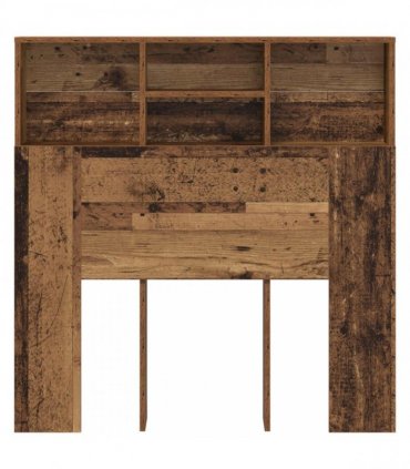vidaXL Headboard Cabinet Old Wood 100 x 19 x 103.5 cm Engineered Wood