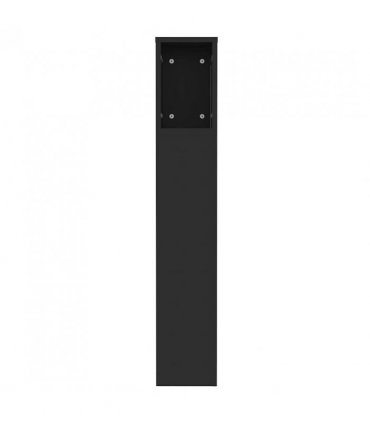 vidaXL Headboard Cabinet Black 120x18.5x102.5 cm — Size: 120 cm