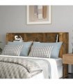 vidaXL Headboard Cabinet | Smoked Oak | Engineered wood | Standard — Size: 180 cm