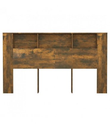 vidaXL Headboard Cabinet | Smoked Oak | Engineered wood | Standard — Size: 180 cm