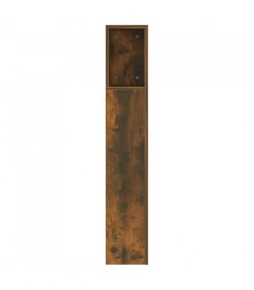 vidaXL Headboard Cabinet | Smoked Oak | Engineered Wood | 160x18.5x104.5 cm — Size: 160 cm