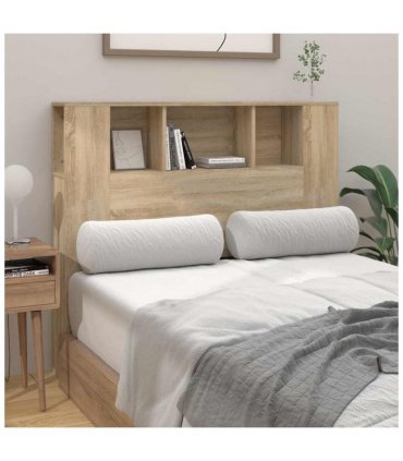 vidaXL Headboard Cabinet Sonoma Oak 120x18.5x102.5 cm — Size: 120 cm