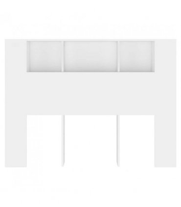 vidaXL Headboard Cabinet White 140x18.5x104.5 cm — Size: 140 cm