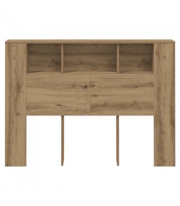 vidaXL Headboard Cabinet Artisan Oak 140x18.5x102.5 cm Engineered Wood — Size: 140 cm