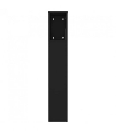 vidaXL Headboard Cabinet Black 220x18.5x104.5 cm — Size: 220 cm