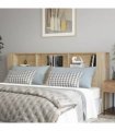 vidaXL Headboard Cabinet Sonoma Oak 220x18.5x104.5 cm — Size: 220 cm