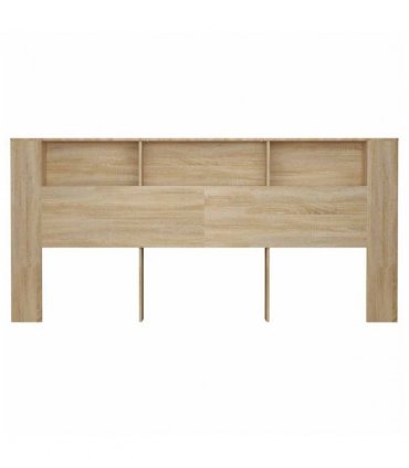 vidaXL Headboard Cabinet Sonoma Oak 220x18.5x104.5 cm — Size: 220 cm