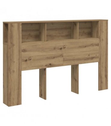vidaXL Headboard Cabinet Artisan Oak 160x18.5x103.5 cm Engineered Wood — Size: 160 cm