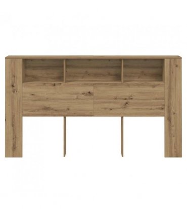 vidaXL Headboard Cabinet Artisian Oak 180x18.5x102.5 cm Engineered Wood — Size: 180 cm