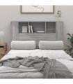 vidaXL Headboard Cabinet | Grey sonoma | Engineered wood | 120 cm