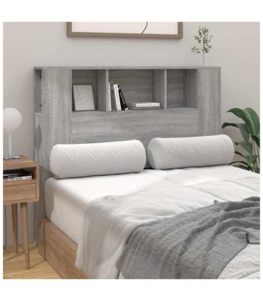 vidaXL Headboard Cabinet | Grey sonoma | Engineered wood | 120 cm