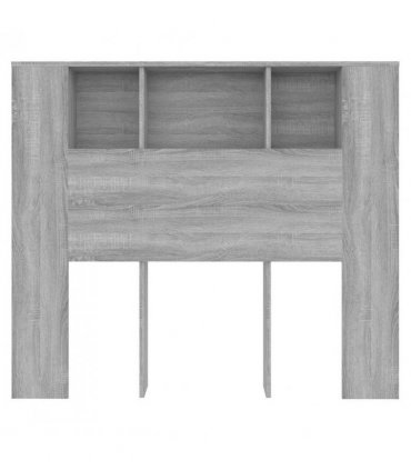 vidaXL Headboard Cabinet | Grey sonoma | Engineered wood | 120 cm