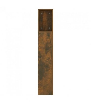 vidaXL Headboard Cabinet | Smoked oak | Engineered wood | 140x18.5x104.5 cm — Size: 140 cm